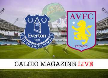 Everton Aston Villa cronaca diretta live risultato in tempo reale