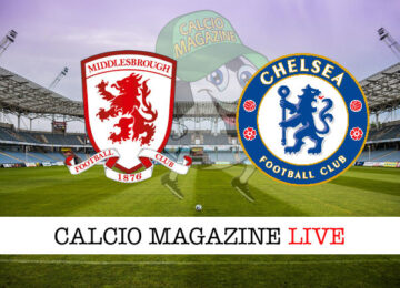 Middlesbrough Chelsea cronaca diretta live risultato in tempo reale