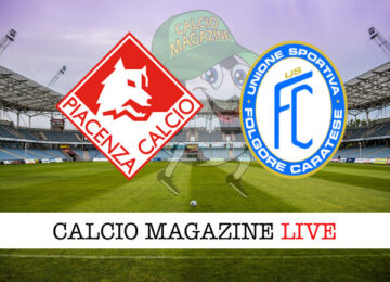 Piacenza Folgore Caratese cronaca diretta live risultato in tempo reale