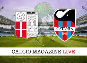 Rimini Catania cronaca diretta live risultato in tempo reale