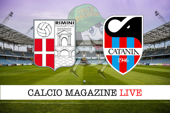 Rimini Catania cronaca diretta live risultato in tempo reale