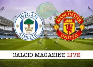 Wigan Manchester United cronaca diretta live risultato in tempo reale