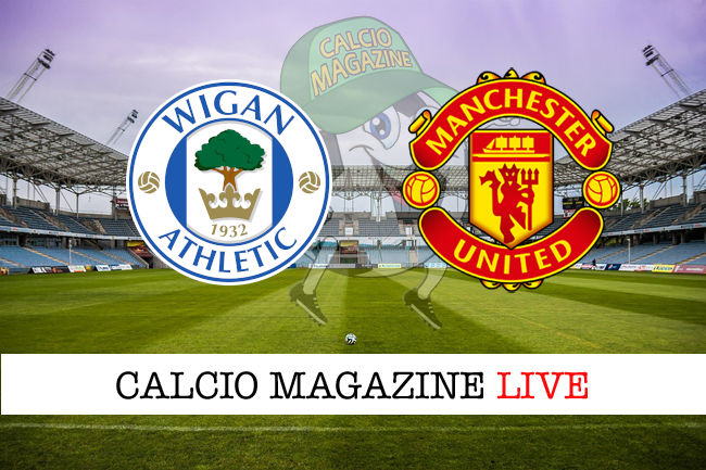 Wigan Manchester United cronaca diretta live risultato in tempo reale