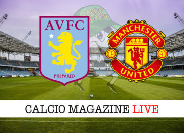 Aston Villa Manchester United cronaca diretta live risultato in tempo reale