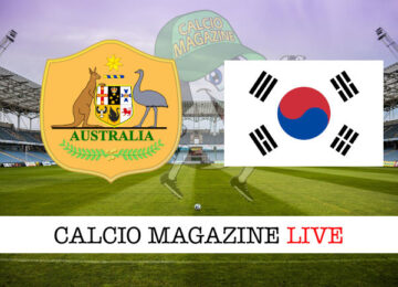 Australia Corea del Sud cronaca diretta live risultato tempo reale