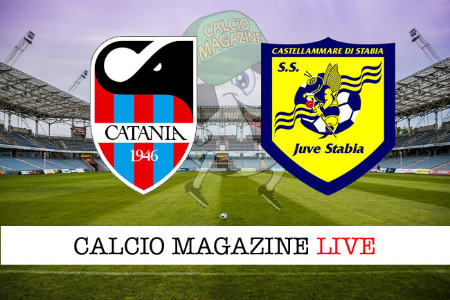 Catania Juve Stabia cronaca diretta live risultato in tempo reale