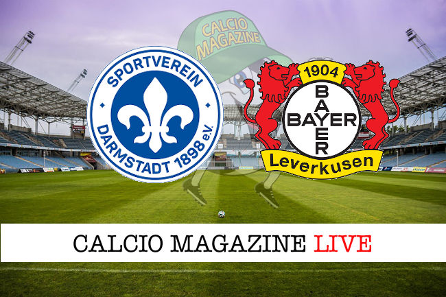 Darmstadt Bayer Leverkusen cronaca diretta live risultato in tempo reale