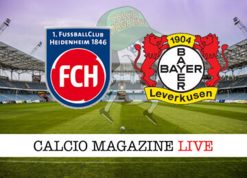 Heidenheim Bayer Leverkusen cronaca diretta live risultato in tempo reale