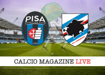 Pisa Sampdoria cronaca diretta live risultato in tempo reale