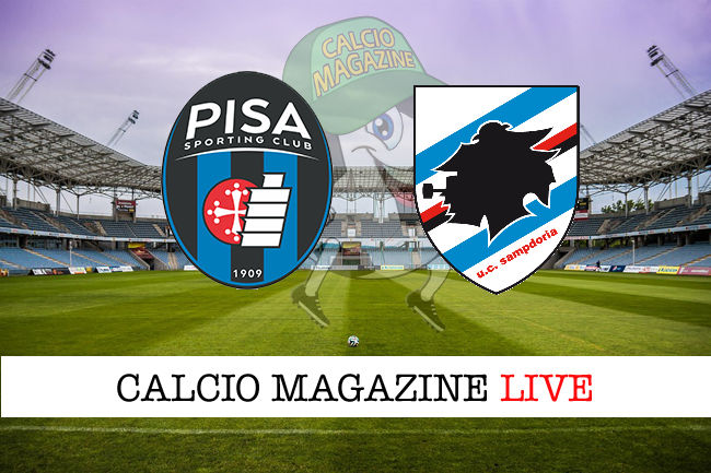 Pisa Sampdoria cronaca diretta live risultato in tempo reale