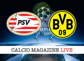 PSV Borussia Dortmund cronaca diretta live risultato in tempo reale