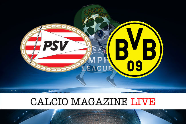 PSV Borussia Dortmund cronaca diretta live risultato in tempo reale