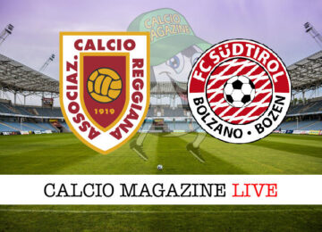 Reggiana Sudtirol cronaca diretta live risultato in tempo reale