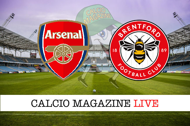 Arsenal Brentford cronaca diretta live risultato in tempo reale