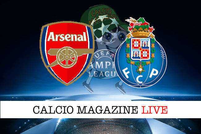 Arsenal Porto cronaca diretta live risultato in tempo reale