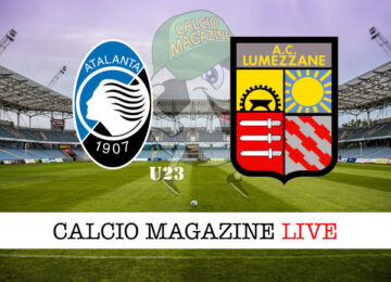 Atalanta U23 Lumezzane cronaca diretta live risultato in tempo reale