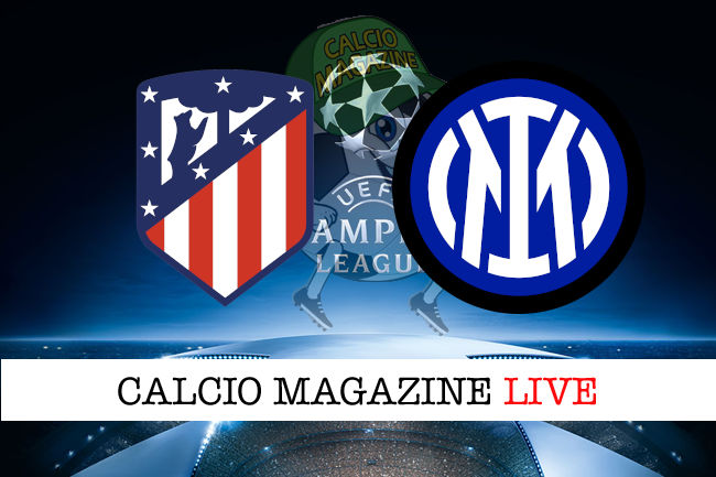 Atletico Madrid Inter cronaca diretta live risultato in tempo reale