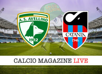 Avellino Catania cronaca diretta live risultato in tempo reale