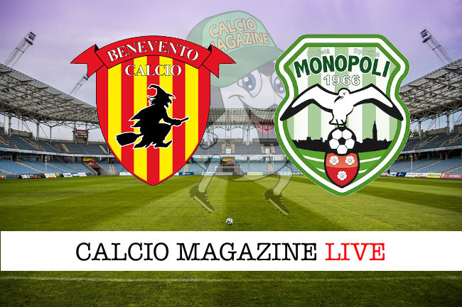 Benevento Monopoli cronaca diretta live risultato in tempo reale