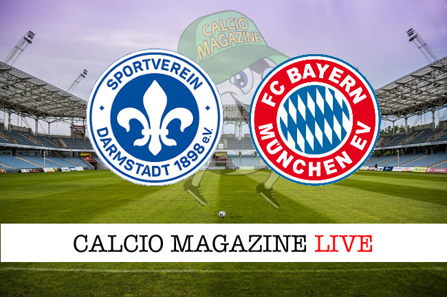 Darmstadt Bayern Monaco cronaca diretta live risultato in tempo reale