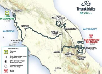 itinerario tirreno adriatico 2024