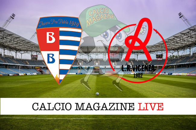 Pro Patria Vicenza cronaca diretta live risultato in tempo reale