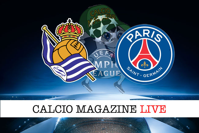 Real Sociedad PSG cronaca diretta live risultato in tempo reale