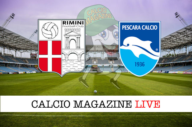 Rimini Pescara cronaca diretta live risultato in tempo reale