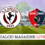 Arezzo Sestri Levante cronaca diretta live risultato in tempo reale