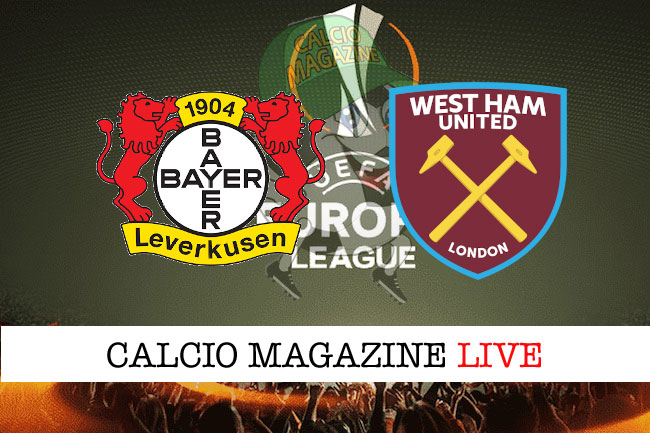 Bayer Leverkusen West Ham cronaca diretta live risultato tempo reale