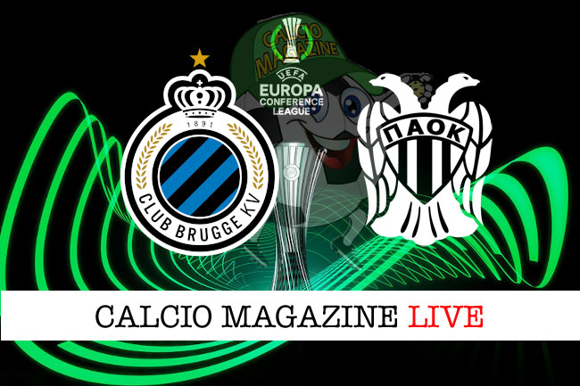 Club Brugge Paok cronaca diretta live risultato tempo reale