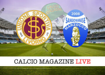 Livorno Sangiovannese cronaca diretta live risultato tempo reale