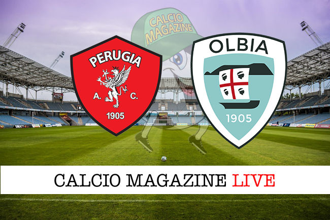 Perugia Olbia cronaca diretta live risultato in tempo reale