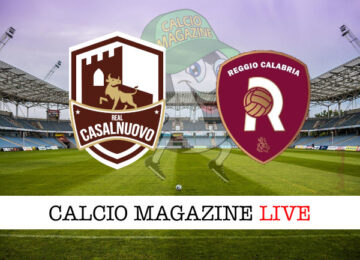 Real Casalnuovo Reggio Calabria cronaca diretta live risultato in tempo reale