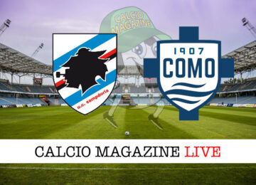 Sampdoria Como cronaca diretta live risultato in tempo reale