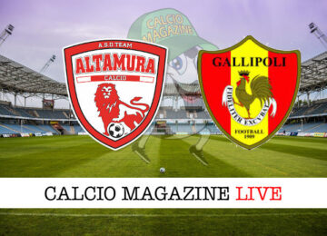 Team Altamura Gallipoli cronaca diretta live risultato tempo reale