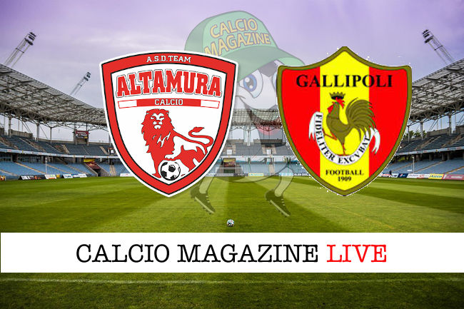 Team Altamura Gallipoli cronaca diretta live risultato tempo reale