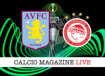 Aston Villa Olimpiakos cronaca diretta live risultato in tempo reale