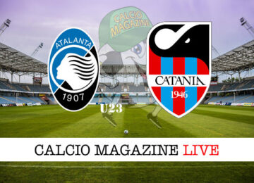 Atalanta U23 Catania cronaca diretta live risultato in tempo reale