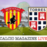 Benevento Torres cronaca diretta live risultato in tempo reale