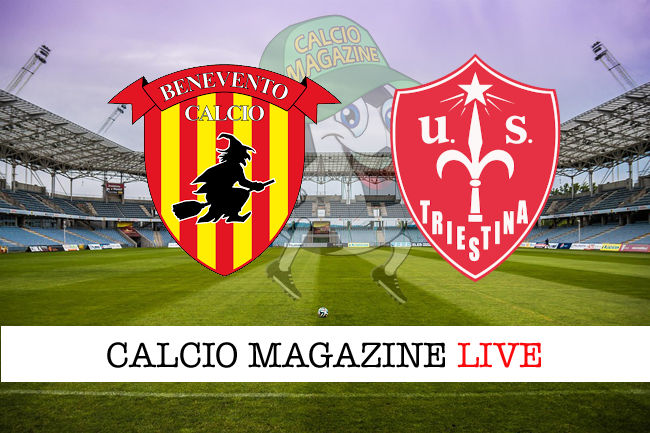 Benevento Triestina cronaca diretta live risultato in tempo reale