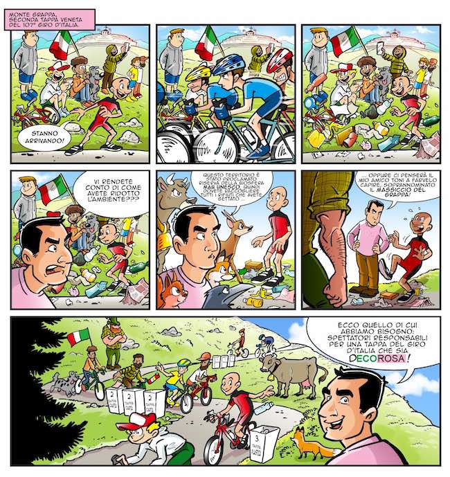 fumetto giro d'italia