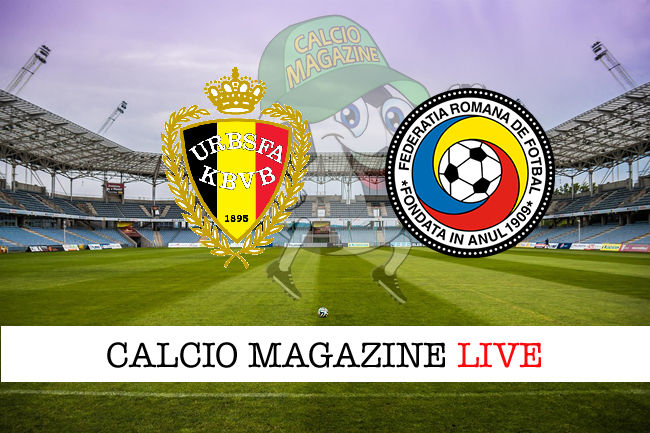 Belgio Romania cronaca diretta live risultato in tempo reale