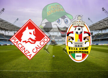 Piacenza Villa Valle cronaca diretta live risultato in tempo reale