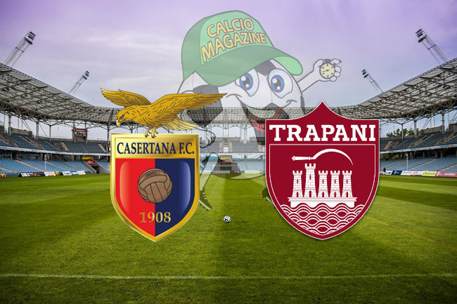 Casertana Trapani cronaca diretta live risultato in tempo reale