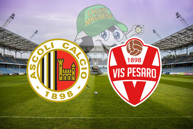 Ascoli Vis Pesaro cronaca diretta live risultato tempo reale