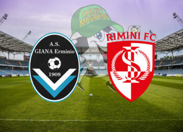 Giana Erminio Rimini cronaca diretta live risultato in tempo reale