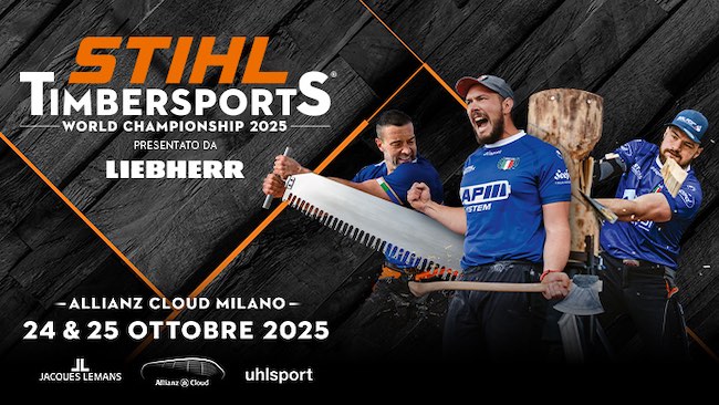 stihl timbersports milano 2025