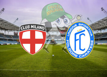 Club Milano Folgore Caratese cronaca diretta live risultato in tempo reale