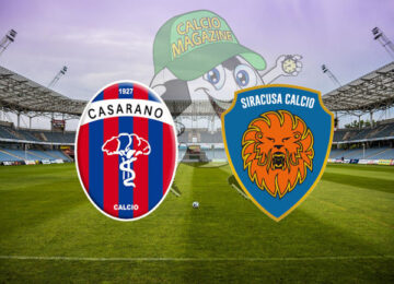 Casarano Siracusa cronaca diretta live risultato in tempo reale